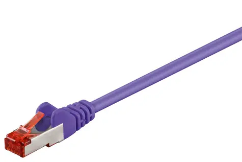 MicroConnect CAT6 F/UTP 0,25 m fioletowy / PVC