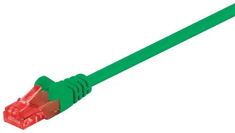 MicroConnect CAT6 U/UTP 0,25m zielony / PVC