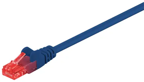MicroConnect CAT6 U/UTP 0,25m niebieski / PVC