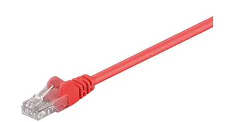 MicroConnect CAT5e U/UTP 3M CCA czerwony / PVC