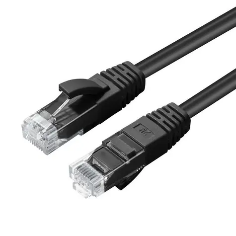 MicroConnect CAT6 U/UTP 0,3m czarny / LSZH