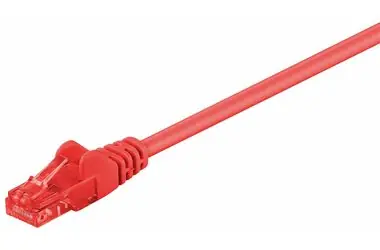 MicroConnect CAT6 U/UTP 0,3m czerwony / LSZH