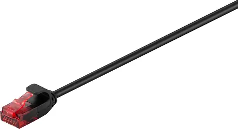 MicroConnect CAT6 U/UTP SLIM 0,15 m czarny / PVC