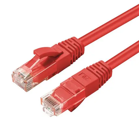 MicroConnect CAT6 U/UTP 0,5m czerwony / LSZH