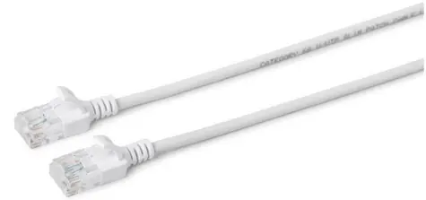 MicroConnect CAT6a U/UTP SLIM 1m biały / LSZH