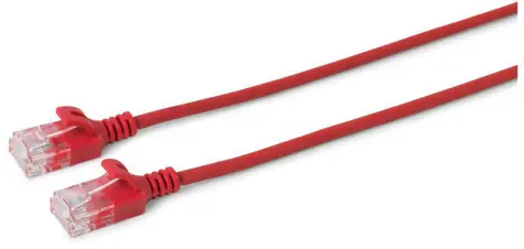 MicroConnect CAT6 U/UTP SLIM 2m czerwony / PVC