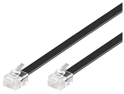 Kabel MicroConnect Modular RJ12 2m czarny 