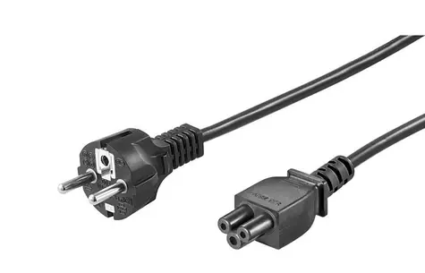 Kabel zasilający MicroConnect Schuko - C5 1m czarny