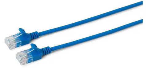 MicroConnect CAT6a U/UTP SLIM 1,5 m niebieski / LSZH