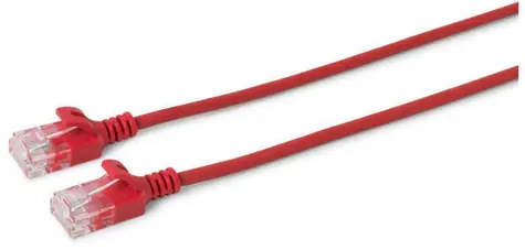 MicroConnect CAT6 U/UTP SLIM 5m czerwony / PVC
