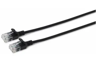 MicroConnect CAT6a U/UTP SLIM 3M czarny / LSZH