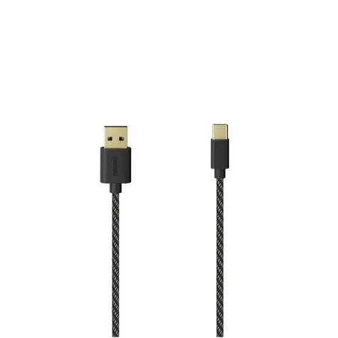 HAMA kabel do transmisji danych USB na USB-C czarny / 1,5m