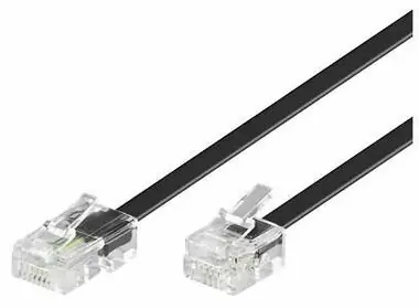 Kabel MicroConnect Modular RJ11 - RJ45 10m czarny