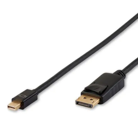 Kabel MicroConnect Mini DisplayPort 1.2 (M) - DisplayPort (M) 1m czarny