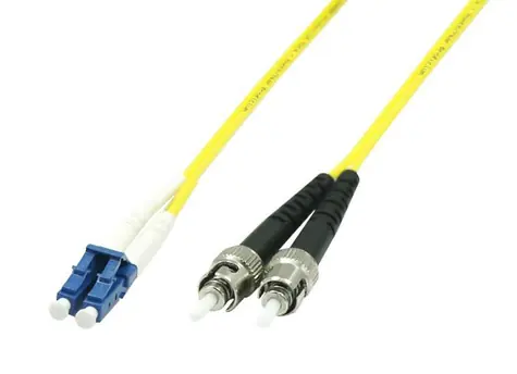 Cable światłowodowy MicroConnect LC/ST jednomodowy dupleks OS2 2m żółty