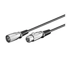Kabel MicroConnect XLR XLR (M) - XLR (F) 3M czarny