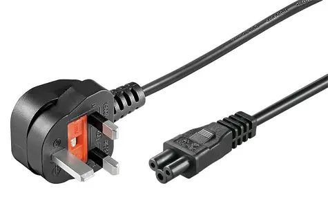 Przewód zasilający MicroConnect UK typu G - C5 3M czarny / końcówka angielska