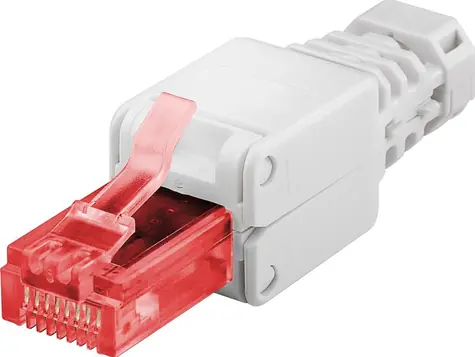Złącze MicroConnect CAT6 RJ-45 bez użycia narzędzi, białe