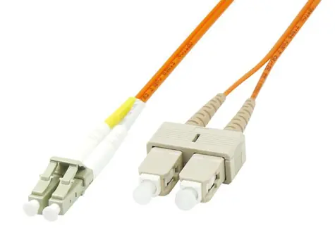 Cable światłowodowy MicroConnect LC/SC wielomodowy dupleks OM1 3M pomarańczowy
