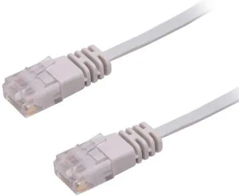 MicroConnect CAT6 U/UTP FLAT 10m szary / PVC