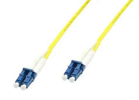 Cable światłowodowy MicroConnect LC/LC jednomodowy dupleks OS2 1,5 m żółty
