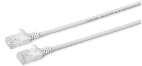MicroConnect CAT6a U/UTP SLIM 7,5 m biały / LSZH