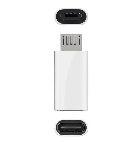 Adapter MicroConnect USB-C (F) - microUSB B (M) biały 