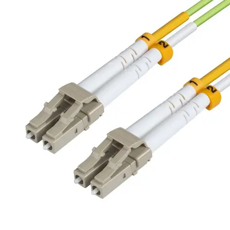 Cable światłowodowy MicroConnect LC/LC wielomodowy dupleks OM5 1m zielony