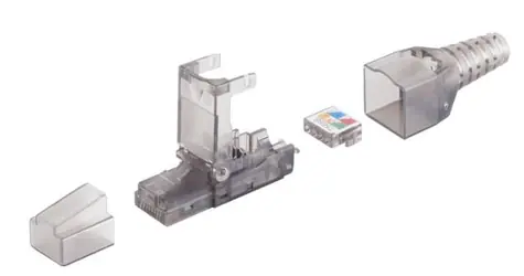Złącze RJ-45 MicroConnect CAT6a bez użycia narzędzi, białe