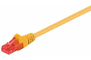 MicroConnect CAT6 U/UTP 15m żółty / PVC