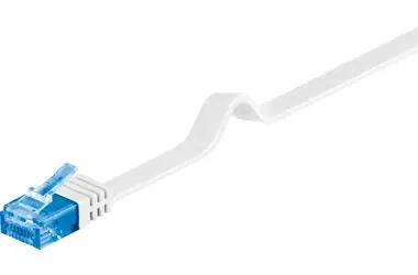 MicroConnect CAT6a U/UTP FLAT 5m biały / PVC