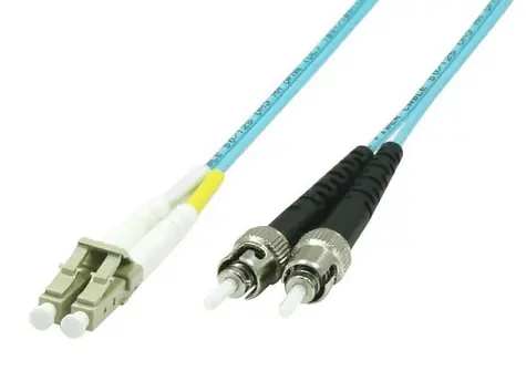 Cable światłowodowy MicroConnect LC/ST wielomodowy dupleks OM3 2m niebieski