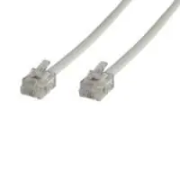 Kabel MicroConnect Modular RJ12 10m biały 