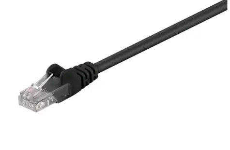 MicroConnect CAT5e U/UTP VALUEPACK 2m czarny / PVC / 10 szt.
