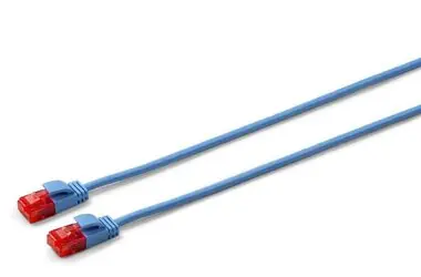 MicroConnect CAT6a U/UTP SLIM 10m niebieski / LSZH