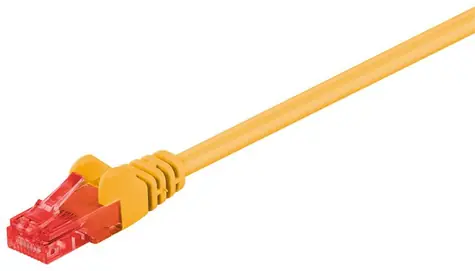 MicroConnect CAT6 U/UTP 20m żółty / PVC