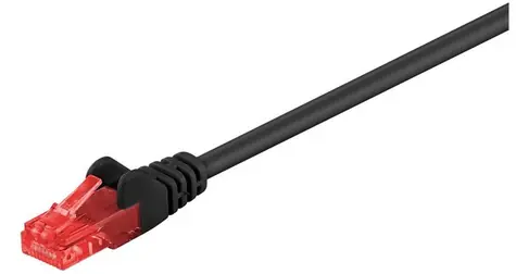 MicroConnect CAT6 U/UTP VALUEPACK 1m czarny / PVC / 10 szt. 