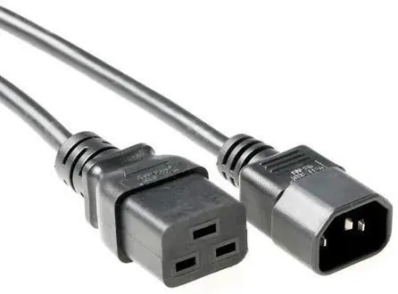 Przewód przedłużający MicroConnect C19 - C14 5m czarny