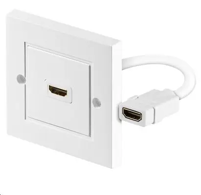 Gniazdo ścienne MicroConnect HDMI (F) - HDMI (F) białe