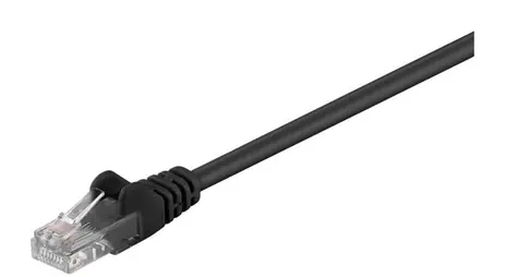 MicroConnect CAT5e U/UTP VALUEPACK 7m czarny / PVC / 10 szt.