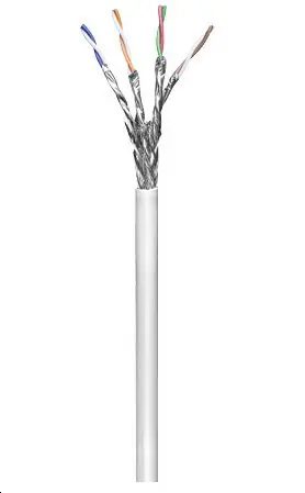 MicroConnect CAT6 S/FTP SOLID 100 m biały / PVC