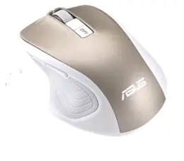 Asus MW202 biało-złota / bezprzewodowa mysz optyczna / 4000dpi / RF 2,4 GHz