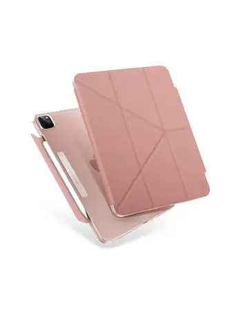 Antybakteryjne Etui UNIQ Camden do Apple iPad Pro 11 (2021) - PIWONIA (Różowy)