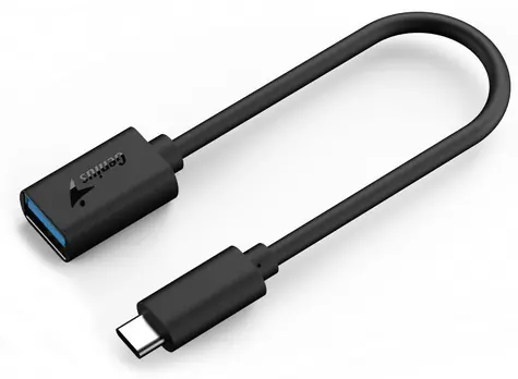 Redukcja Genius ACC-C2AC z USB-C M na USB-A F 21cm czarna