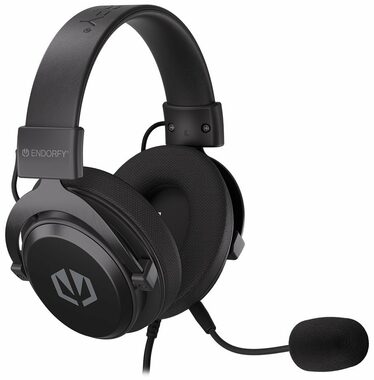 Endorfy VIRO Infra black / słuchawki do gier z mikrofonem / odłączany mikrofon / gniazdo 3,5 mm / przetworniki 50 mm / 1,5 m