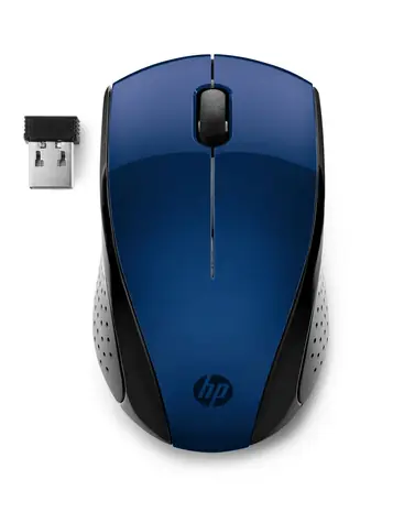 Mysz HP 220 niebieska / bezprzewodowa / optyczna / 1600 dpi / USB