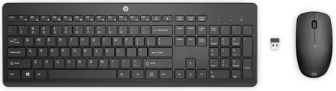 Zestaw HP 230 czarny / bezprzewodowa klawiatura i mysz / USB / ENG