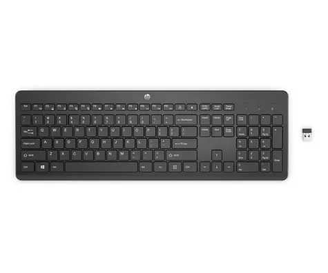HP 230 (ENG) czarna / klawiatura bezprzewodowa / USB / ENG