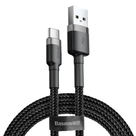 Baseus CATKLF-CG1 kabel USB-A na USB-C 2m czarno-szary / 2A 