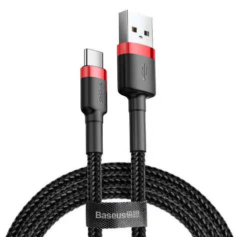 Kabel Baseus CATKLF-C91 USB-A na USB-C 2m czarny / 2A 